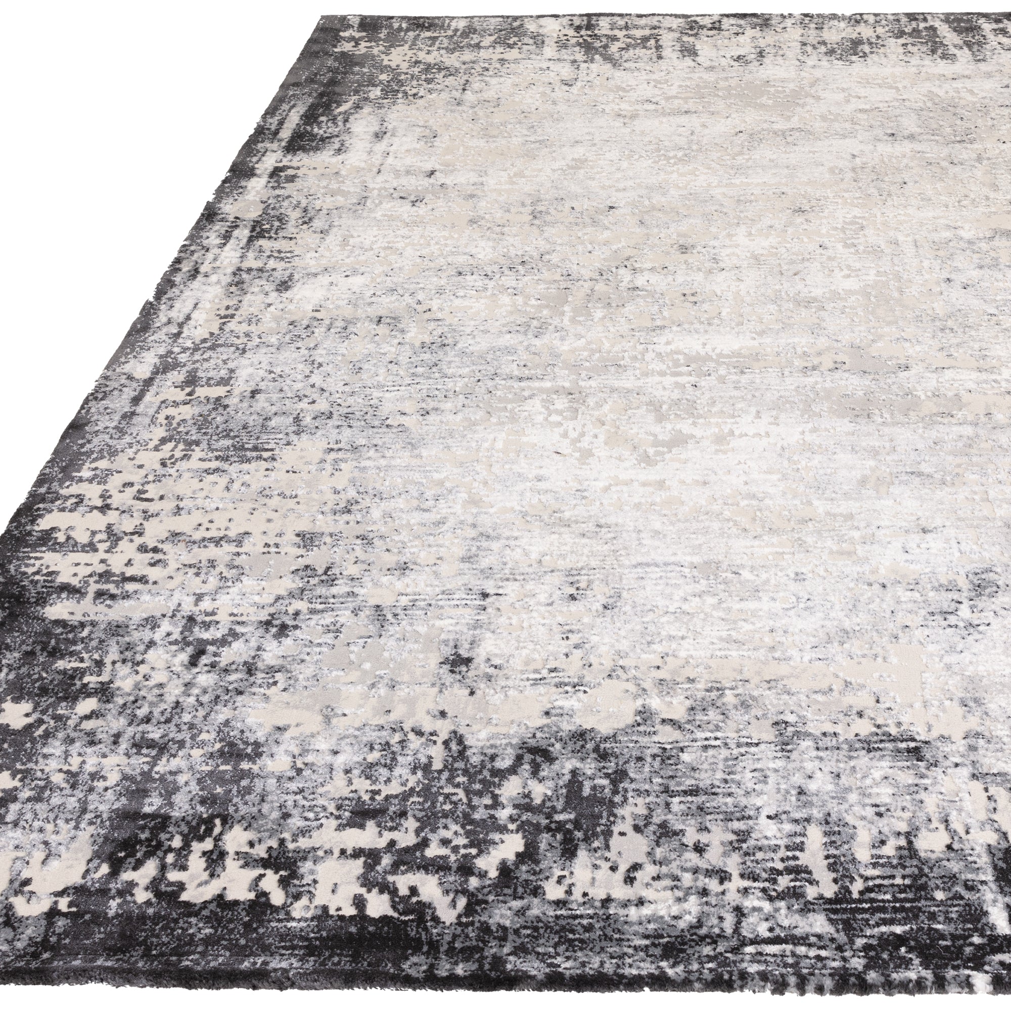 Kuza Border Abstract Grey