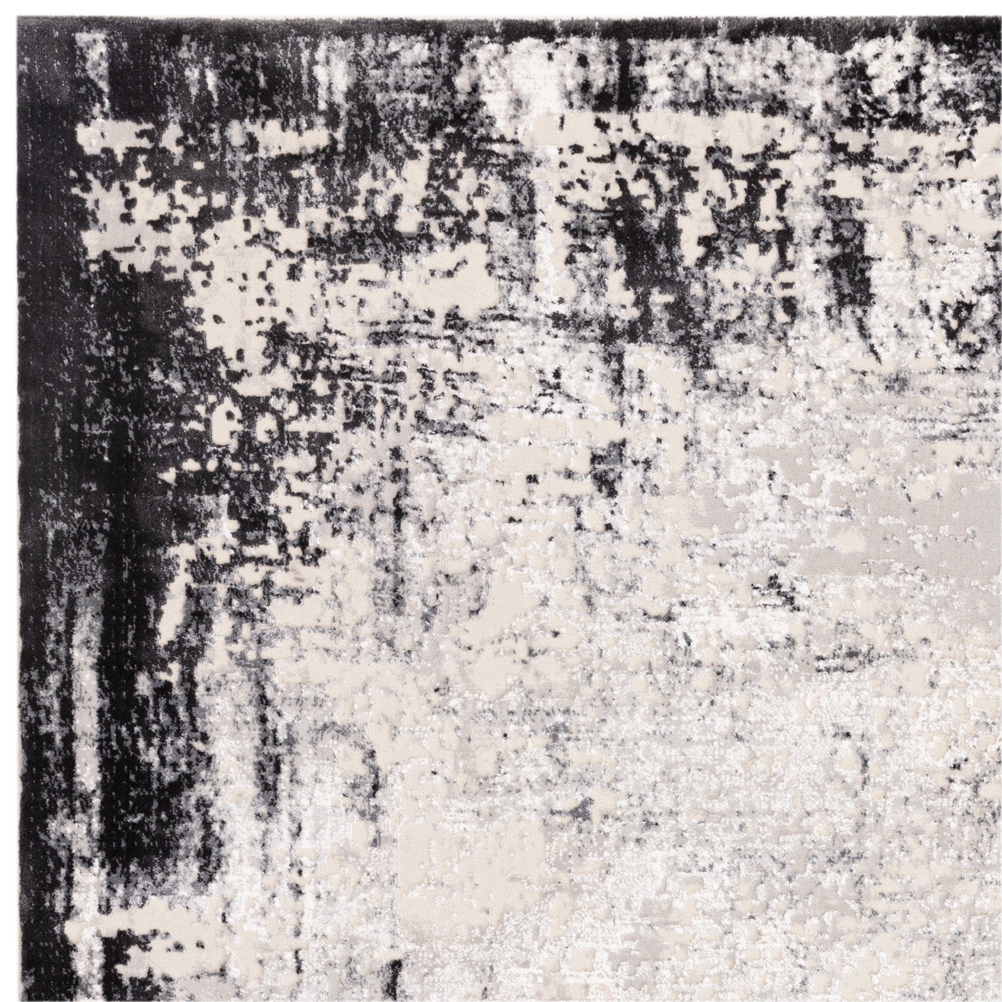 Kuza Border Abstract Grey
