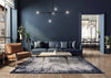 Kuza Border Abstract Navy