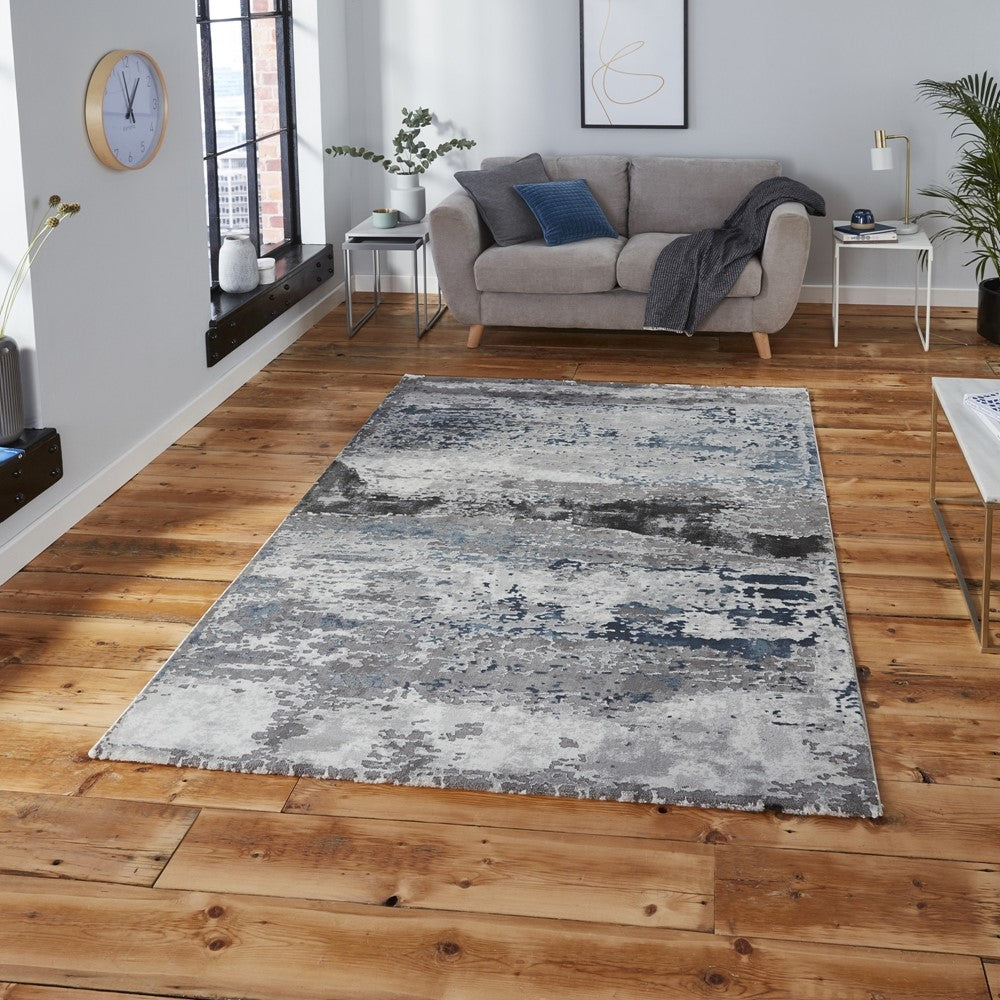 Craft Abstract Grey Navy 19788