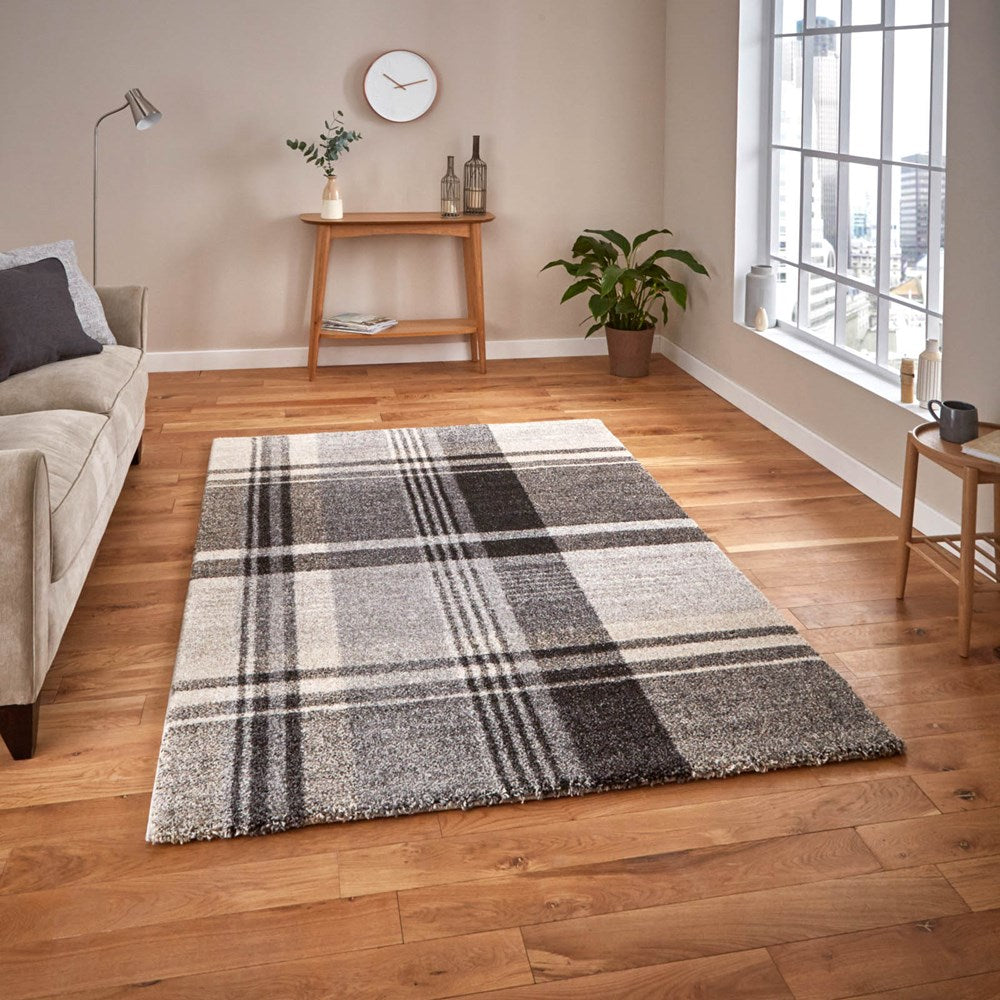 Elegant Rugs Beige Black 4892