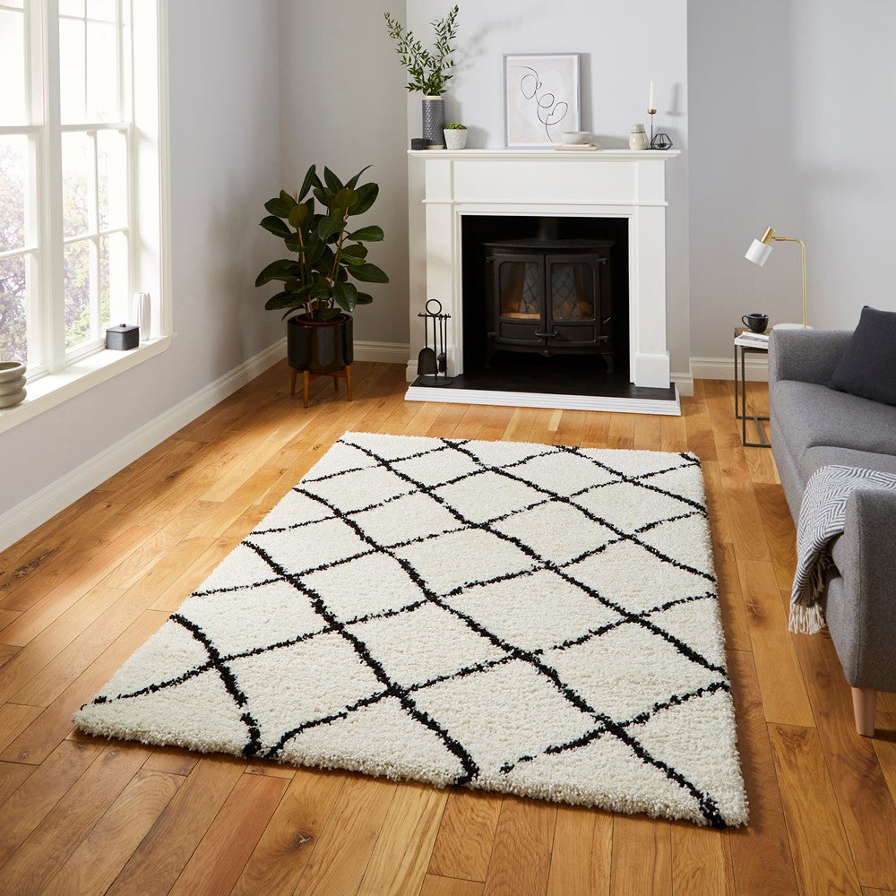 Scandi Berber White Black G257
