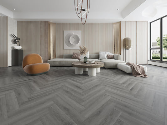 Alva dry back LVT 1.38m Herringbone Special Millennium Oak
