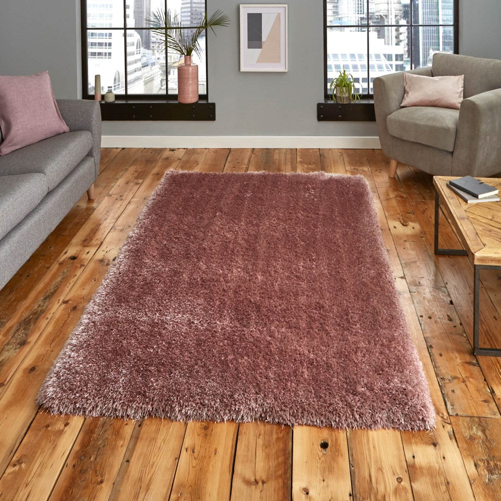 Montana Shaggy Rugs Rose