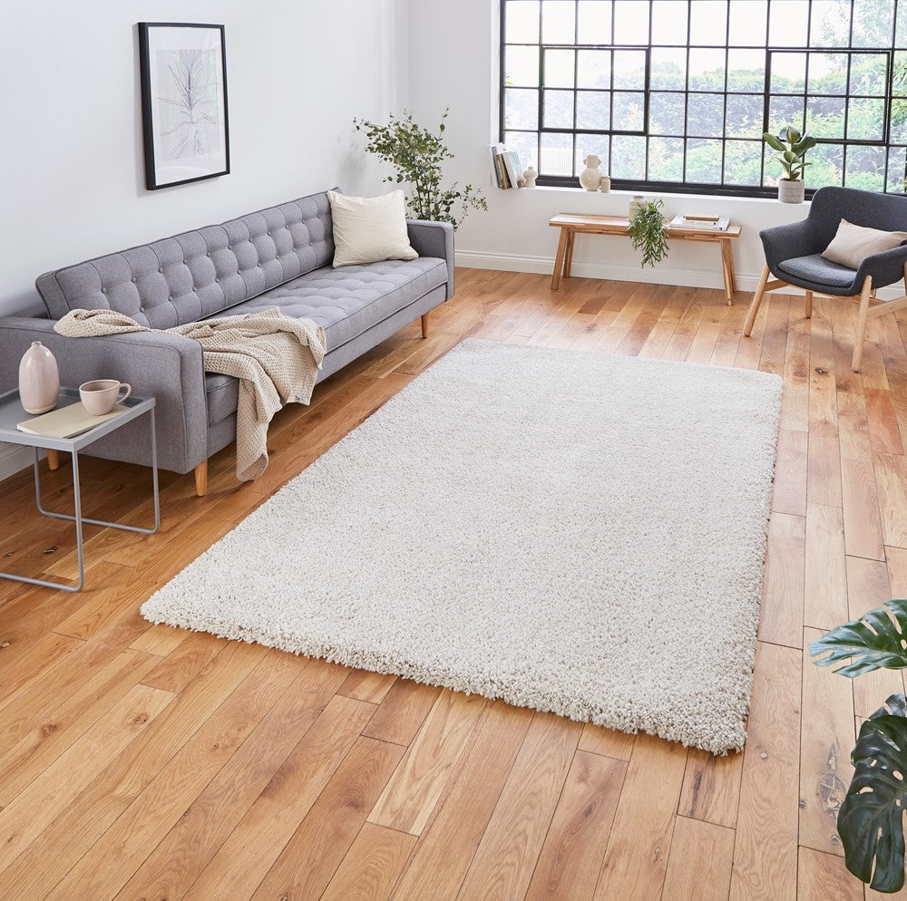 Sierra Shaggy Rug Cream 9000