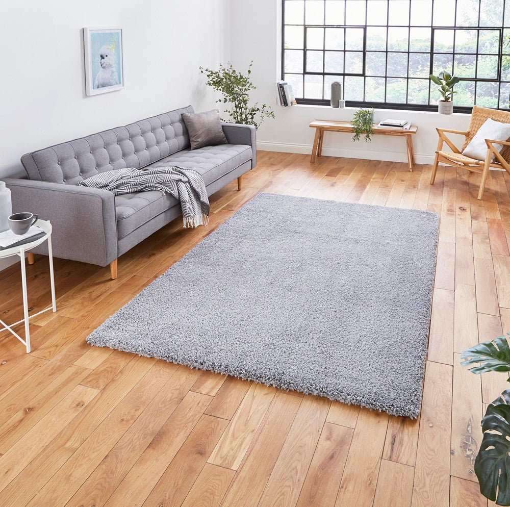 Sierra Shaggy Rug Grey 9000