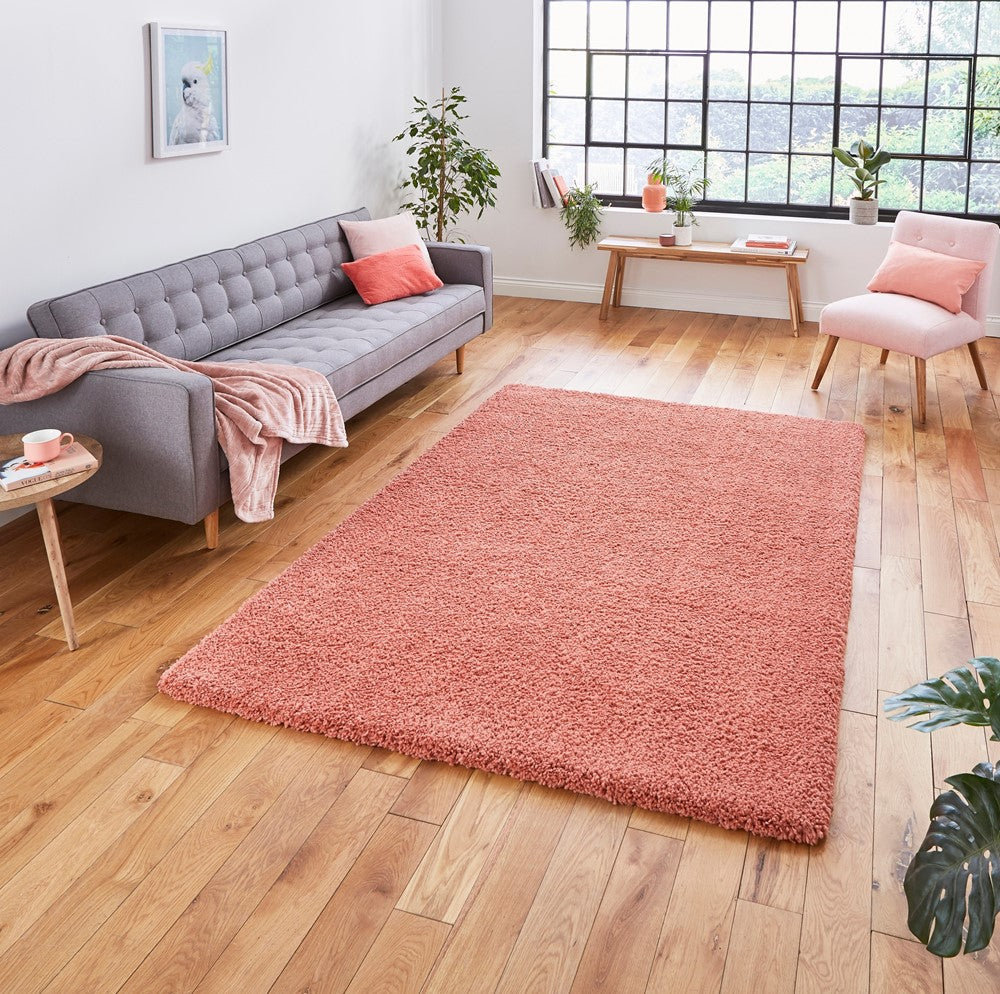 Sierra Shaggy Rug Peach 9000