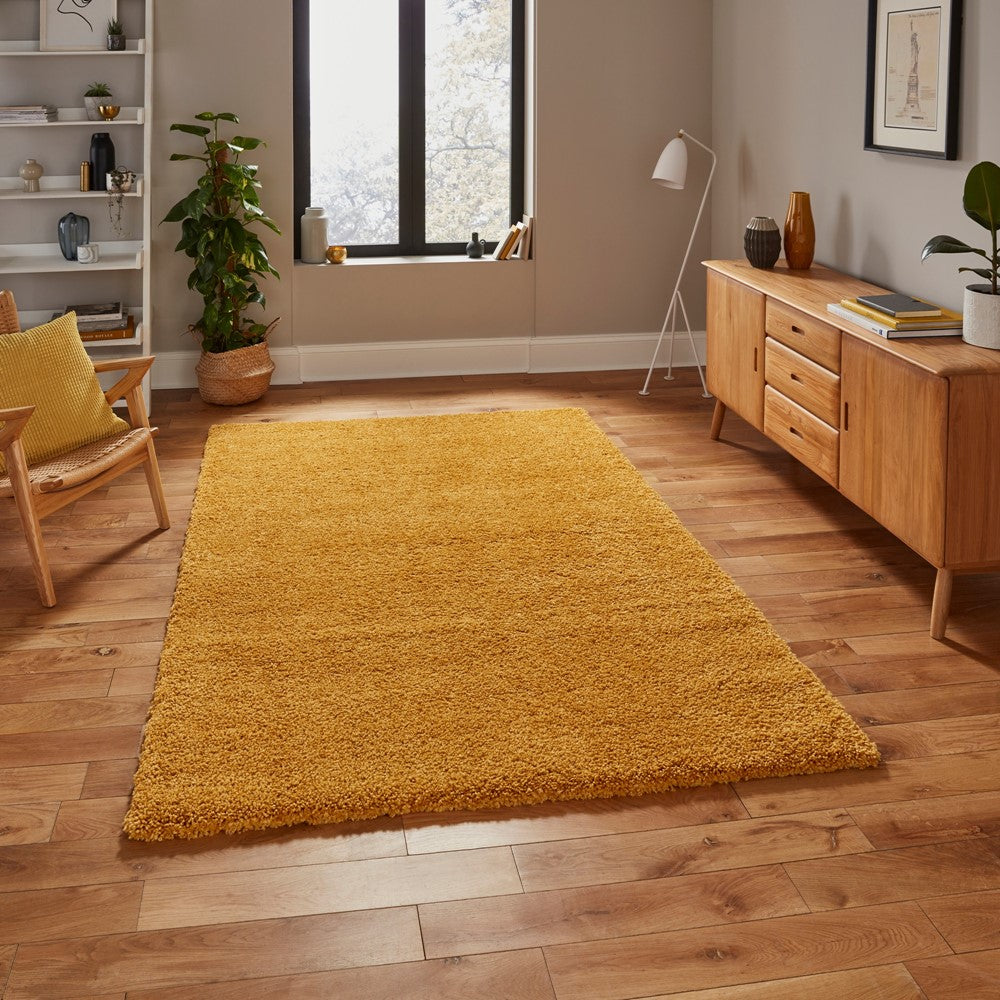 Sierra Shaggy Rug Yellow 9000