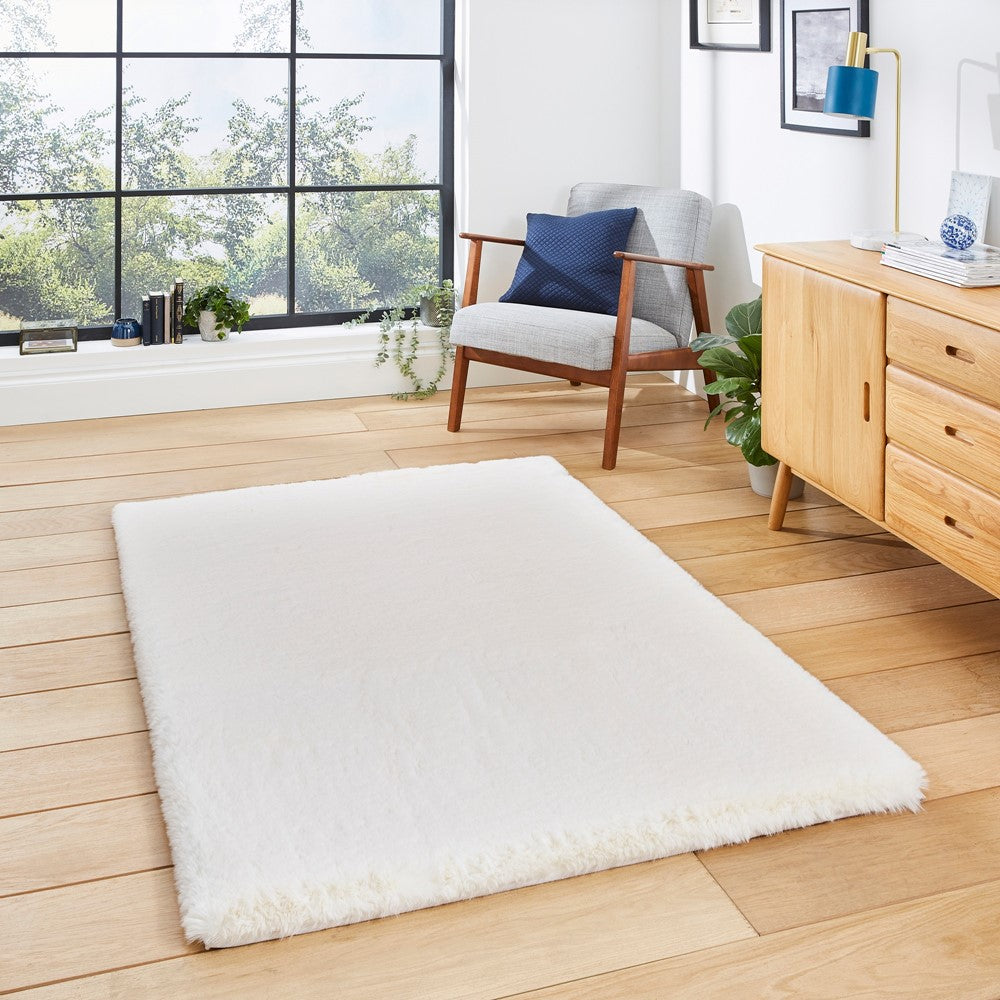 Super Teddy Shaggy Faux Fur Ivory