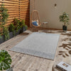 Tweed Rugs Beige Blue 9743