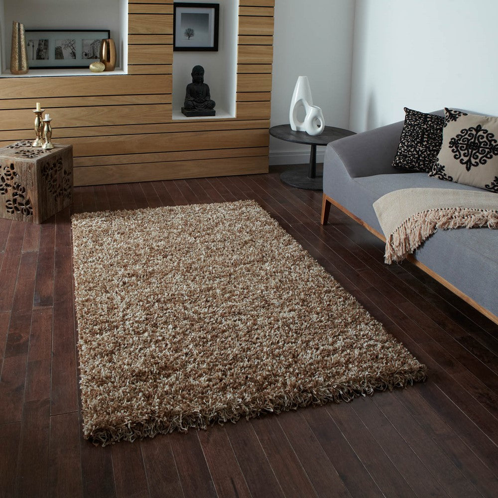 Vista Shaggy Rugs Beige 2236